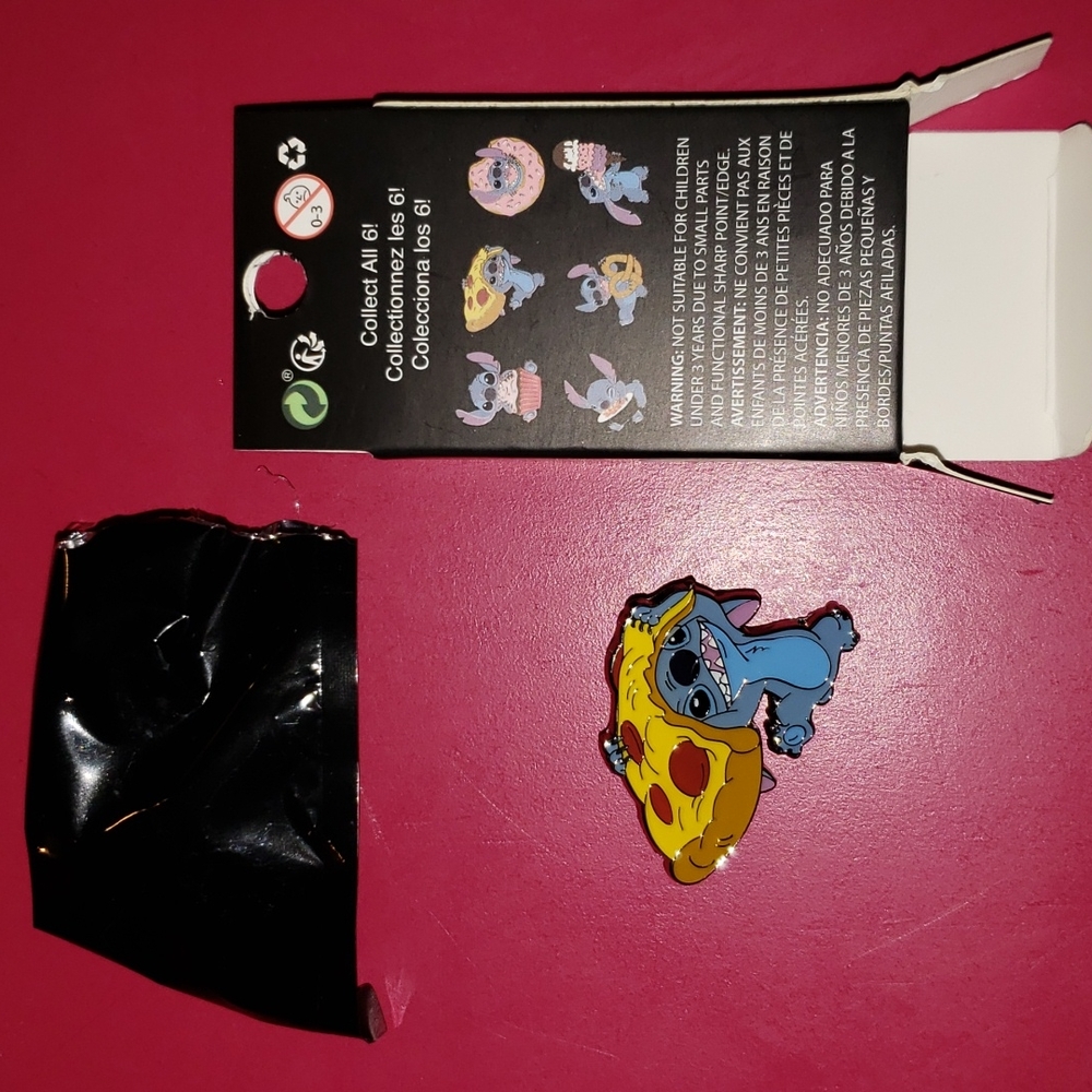 Stitch Food Pizza Loungefly Pin